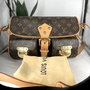 💯 Authentic LOUIS VUITTON Monogram Hudson PM Shoulder/Long Shoulder Crossbody